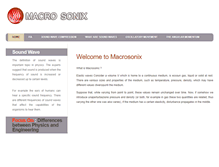 Tablet Screenshot of macrosonix.com